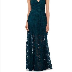 Size 12 Xscape Sleeveless Floral Applique Gown